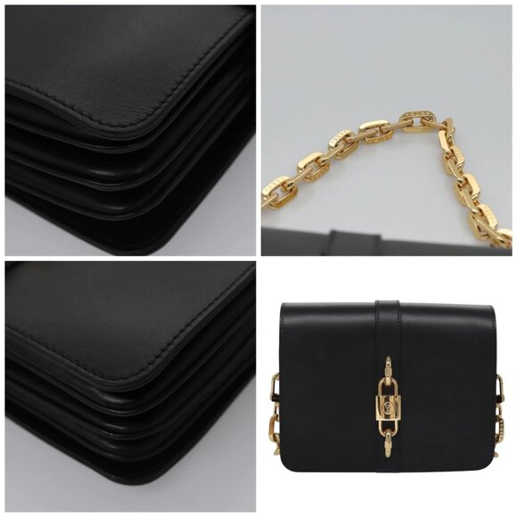 LOUIS VUITTON Rendezvous Shoulder Bag Leather Black - Picture 9 of 15